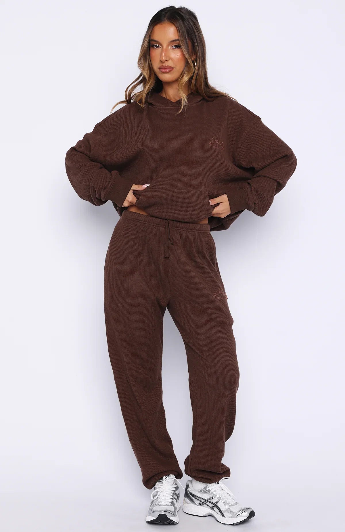 Moving Out Waffle Sweatpants Chocolate