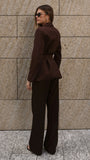 Valissa Blazer Chocolate