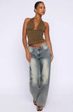 Spotlight Moment Halter Top Sage