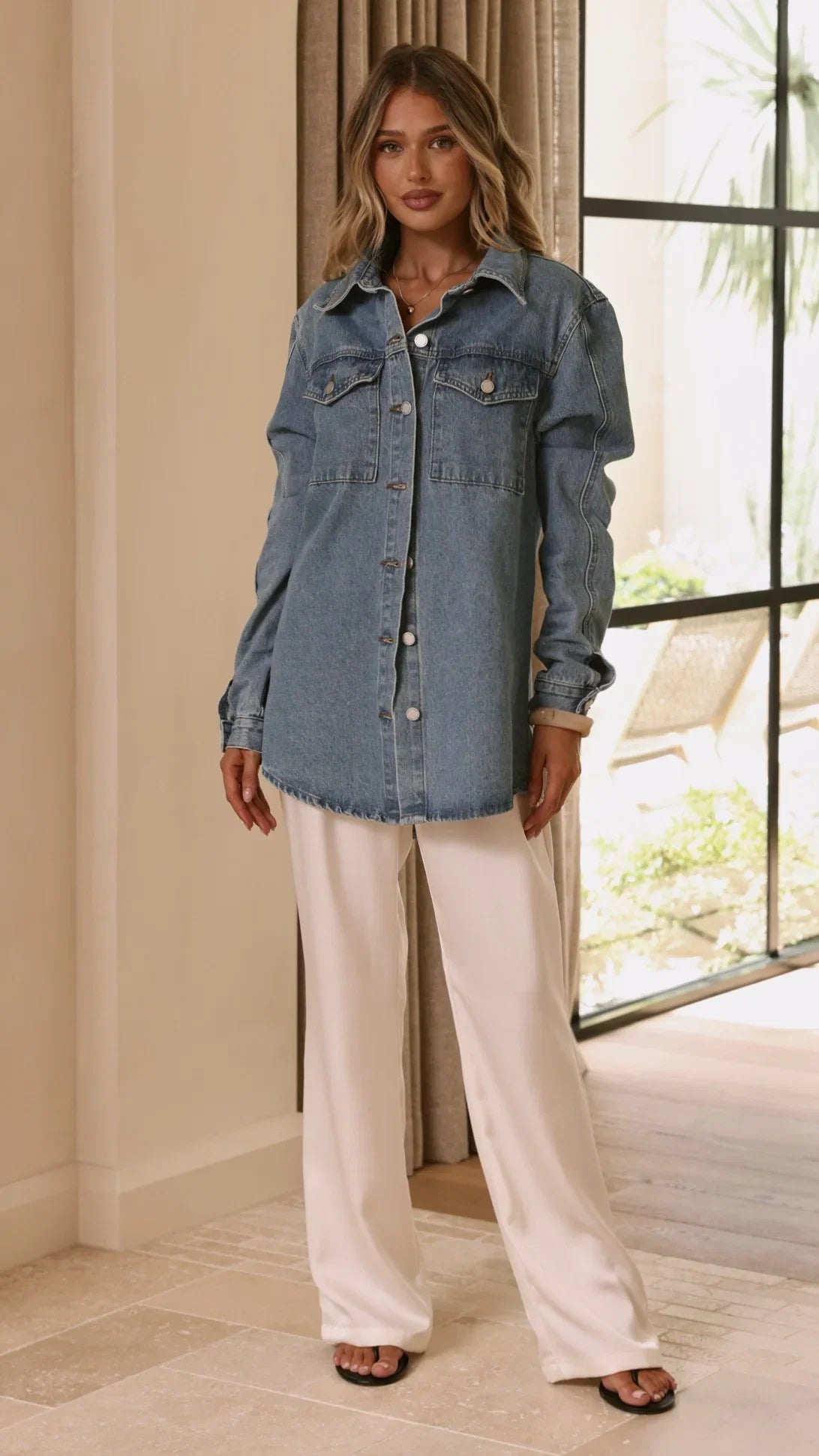 Yvella Denim Jacket Mid Blue