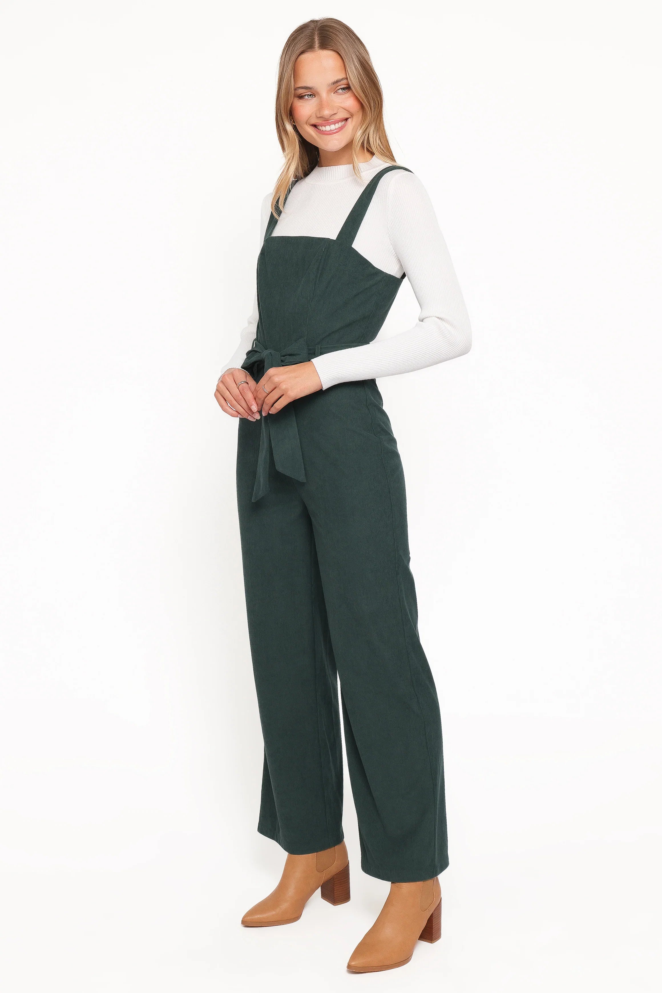 Selene Corduroy Jumpsuit Green