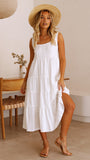 Liza Midi Dress White