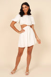 Joanna Cut Out Mini Dress White