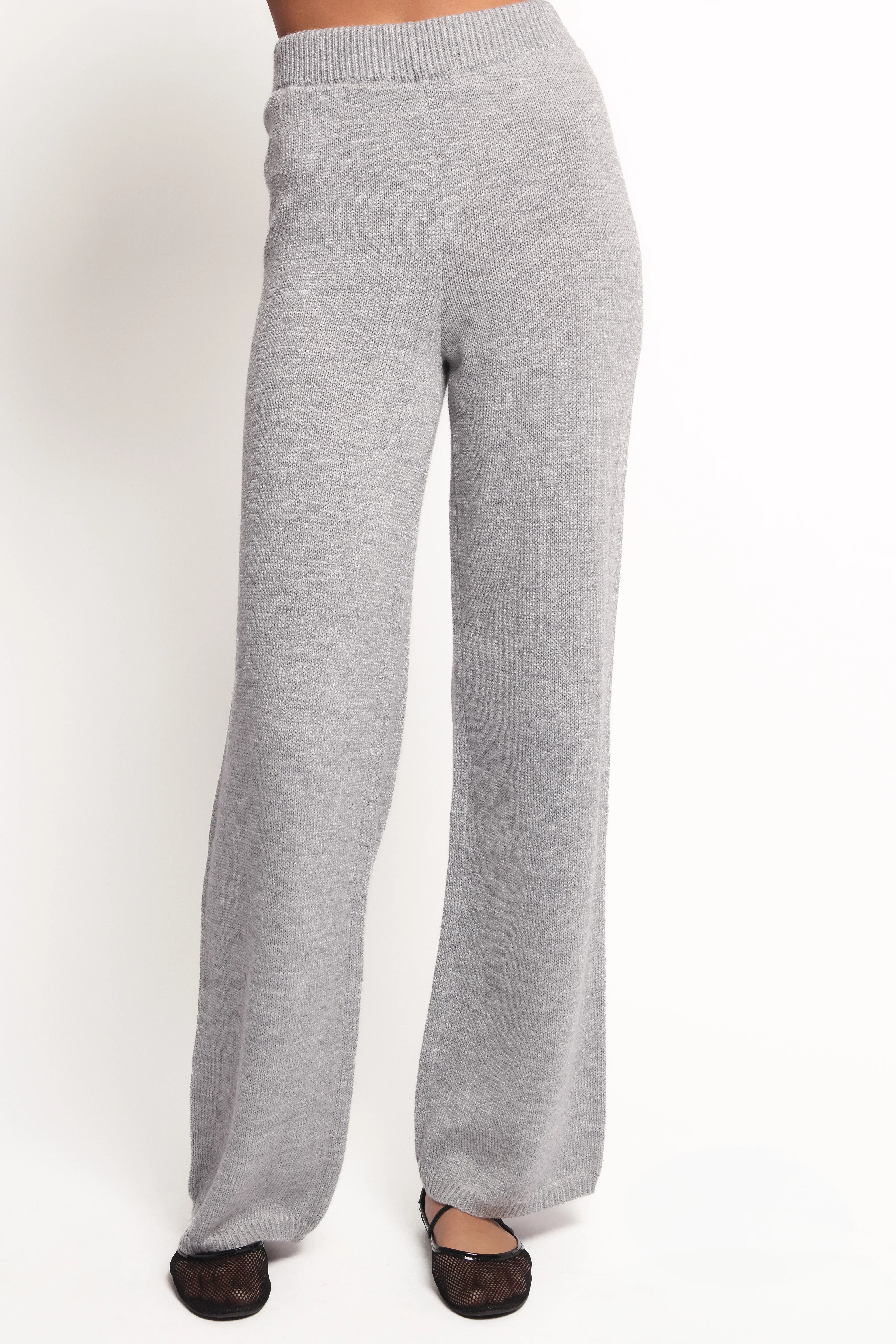 Remii Knit Pant Set Grey