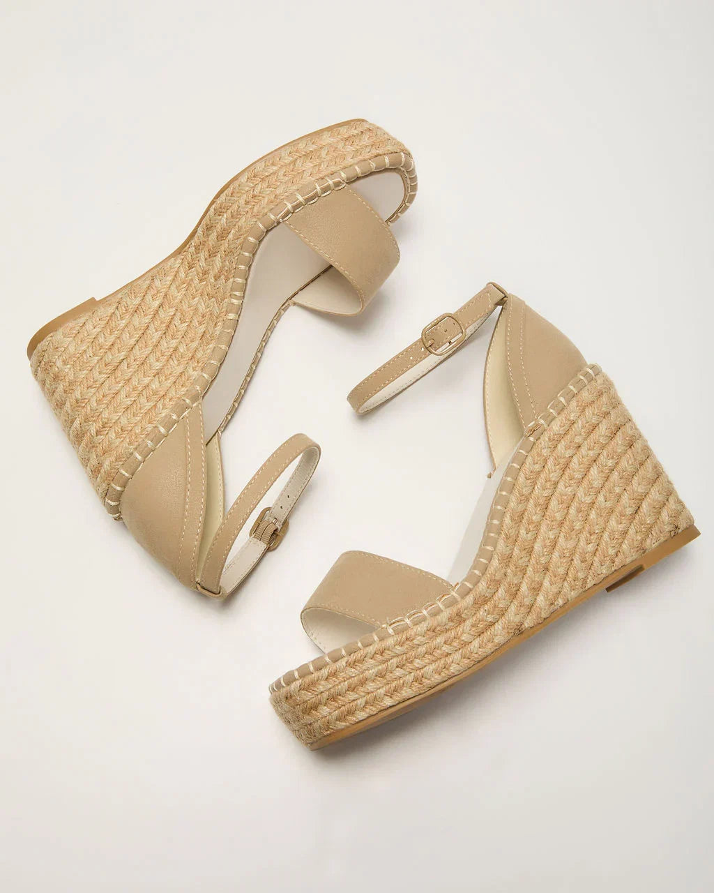 Vivvy Raffia Wedge Sandal