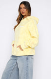 Vol 1 Oversized Printed Hoodie Lemon Bow