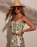 Sol Escape Tropical Smocked Top