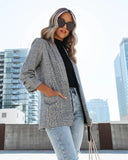 Oxnard Pocketed Houndstooth Blazer