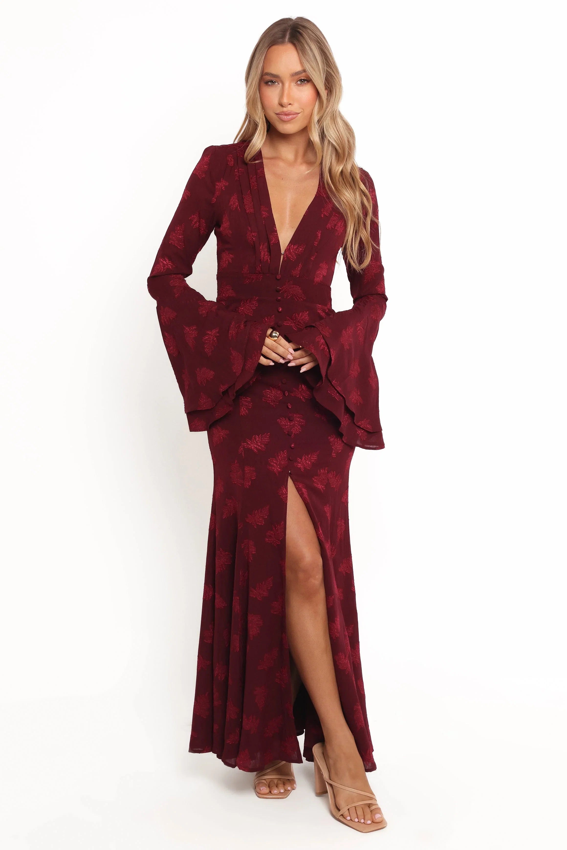 Sarey Maxi Dress Burgundy