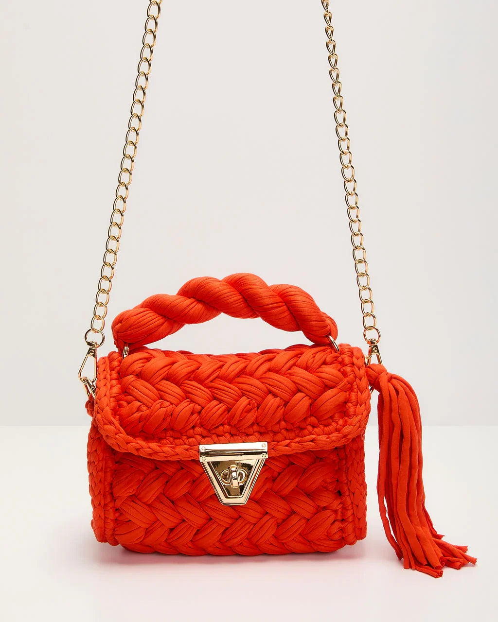 Resort Only Braided Top Handle Bag