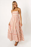 Brea Maxi Dress Cream Stripe