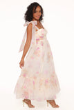 Floret Midi Dress Yellow Floral