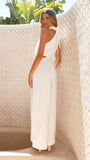 Lara Halter Neck Wide Leg Jumpsuit White