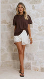 Aria Tee Chocolate