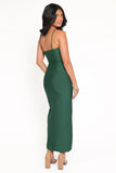 Louisa Midi Dress Emerald Green