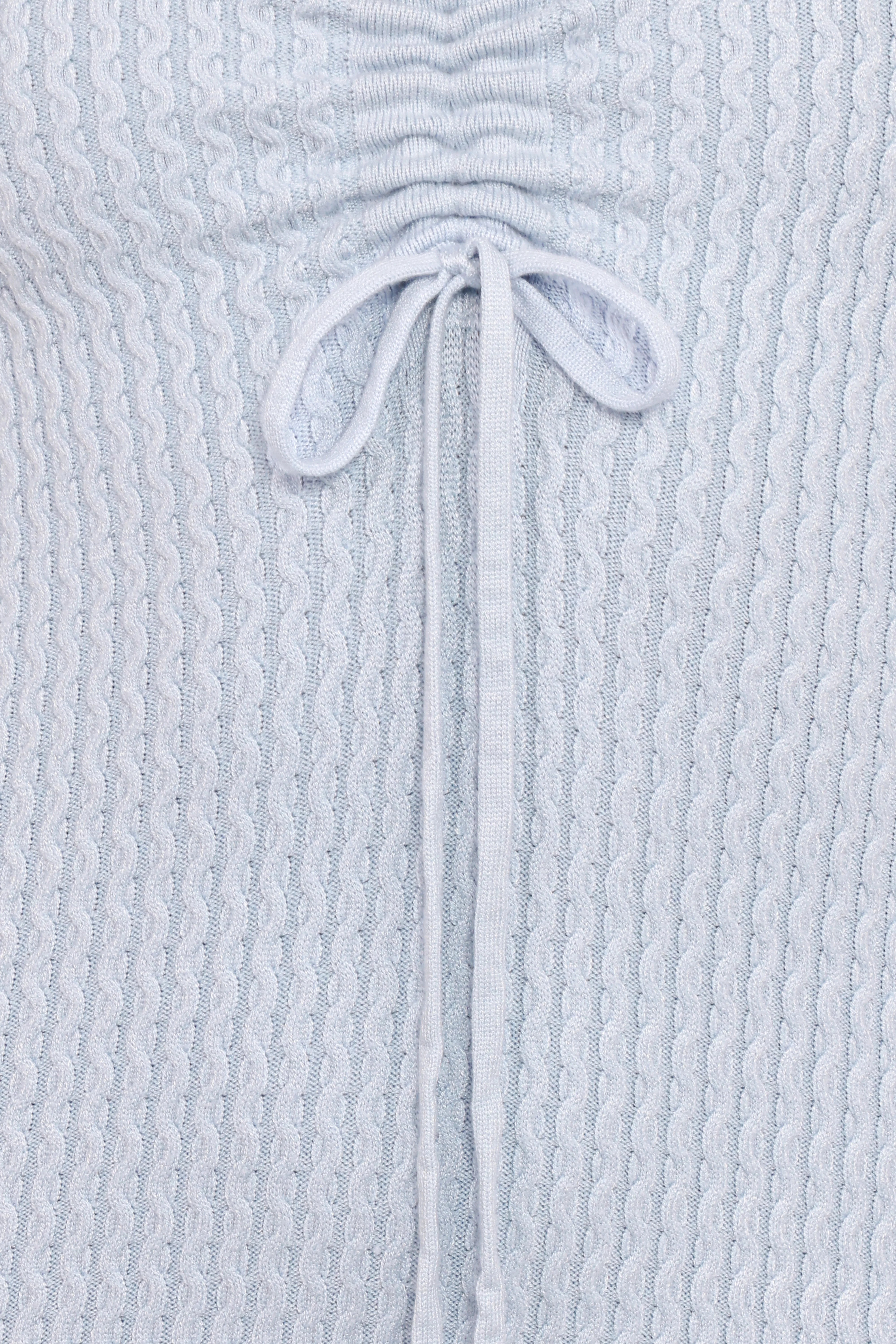 Irene Long Sleeve Midi Dress Pale Blue