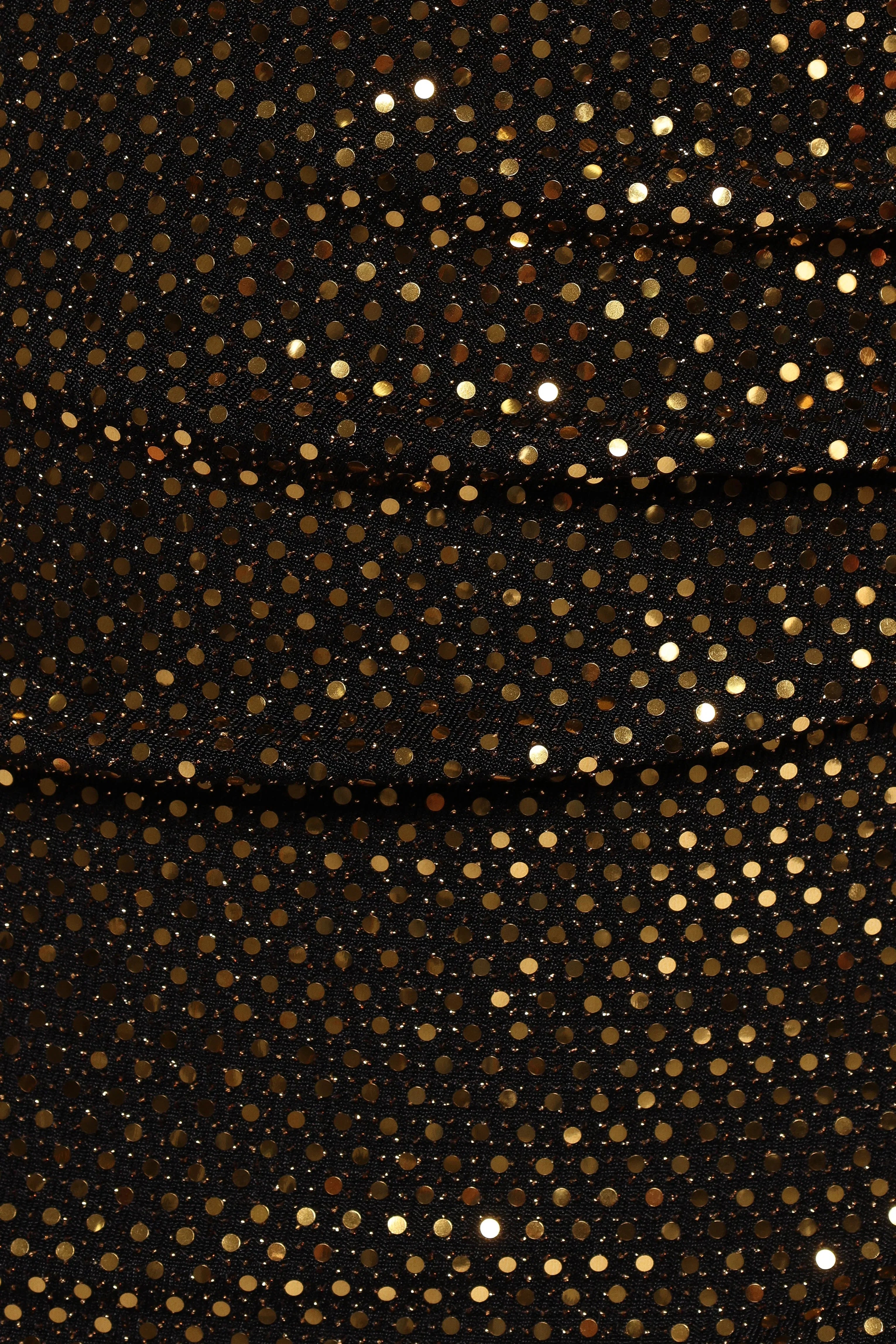 Alannah Mini Dress Black Gold
