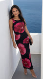 Rosalia Floral Maxi Dress Black