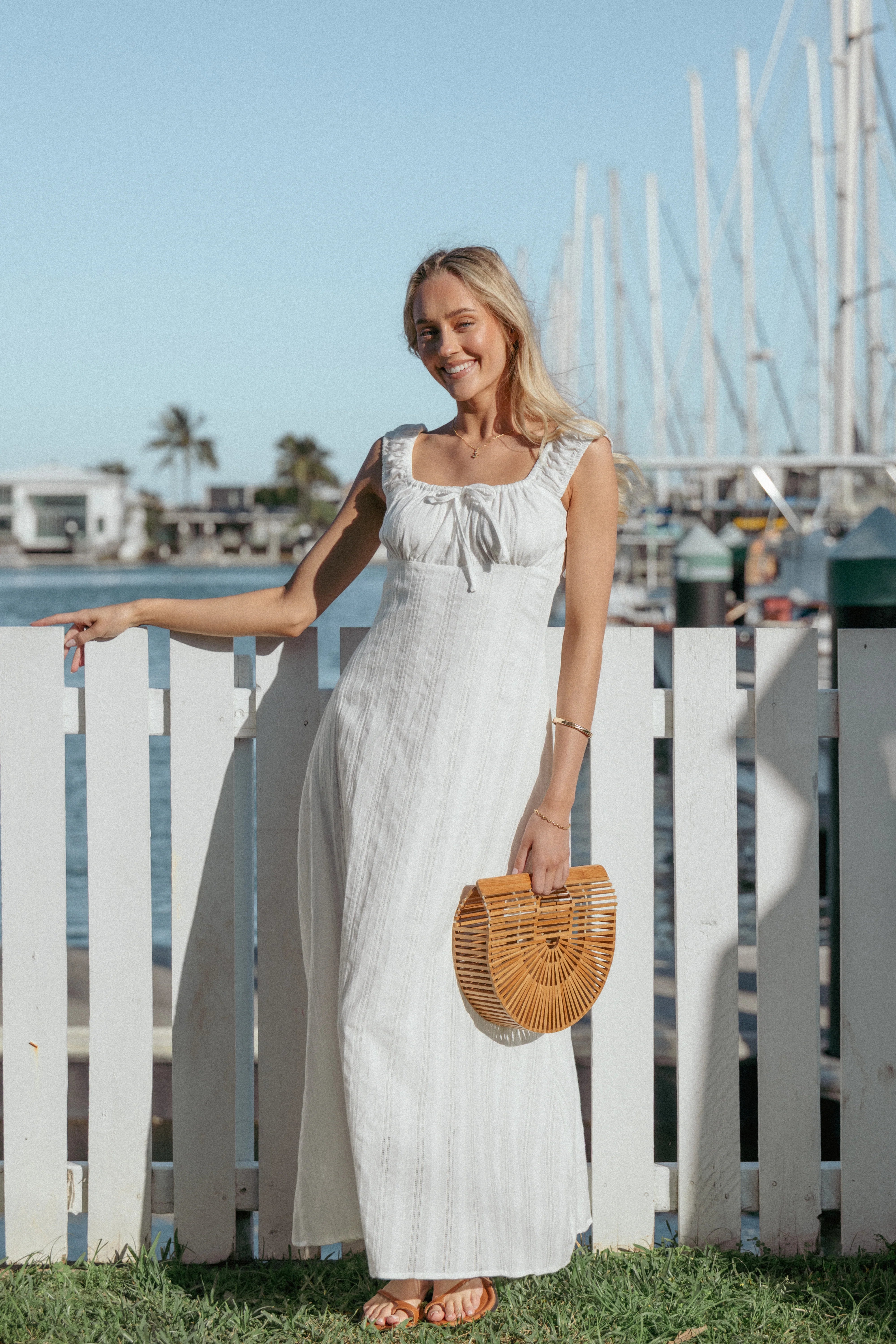 Jessalyn Maxi Dress White