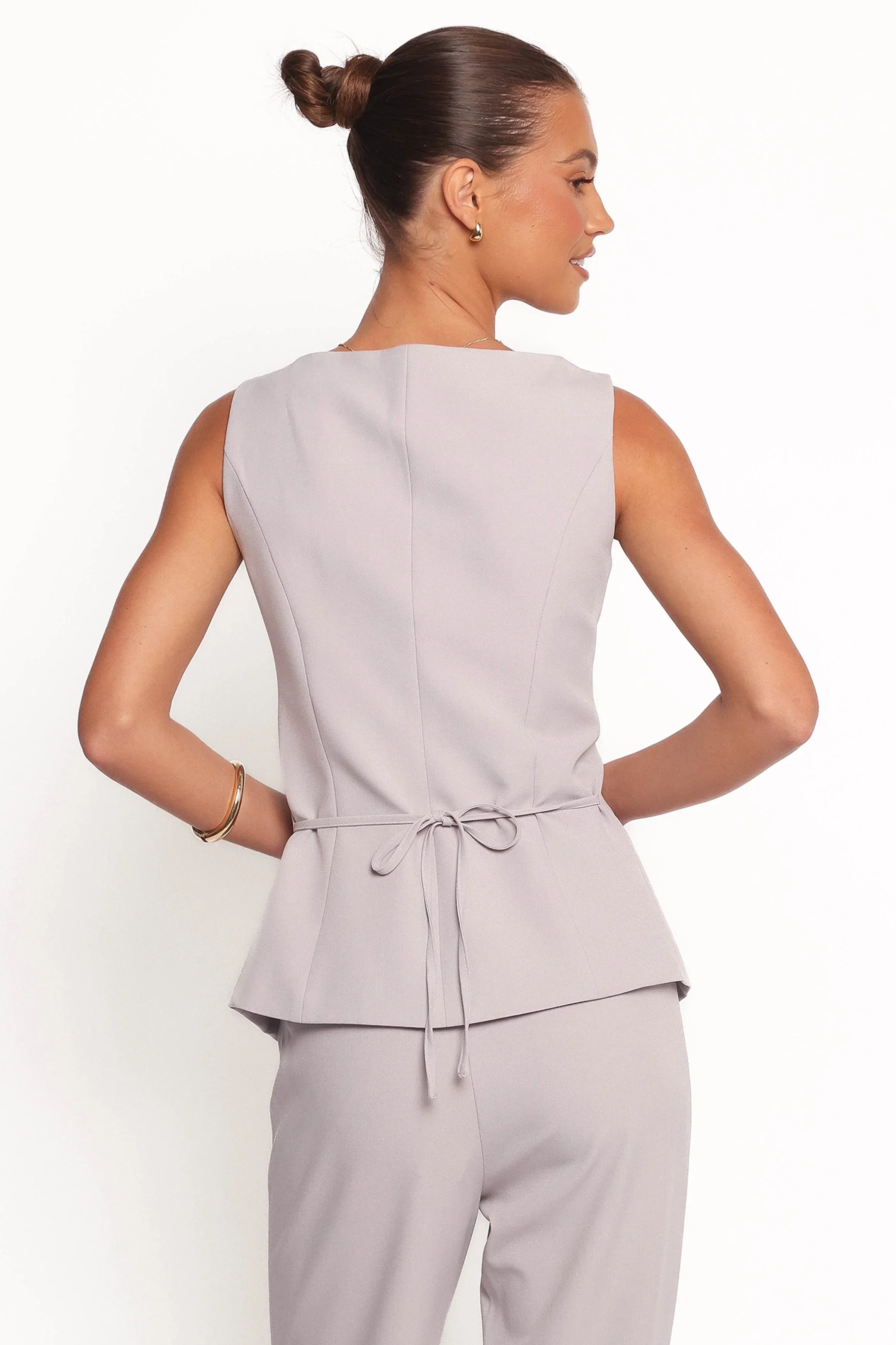 Kernie Vest Top Light Grey