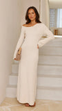 Soulina Knit Maxi Dress Cream