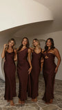 Grace Halter Maxi Dress Chocolate