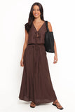 Captie Skirt Set Chocolate Brown