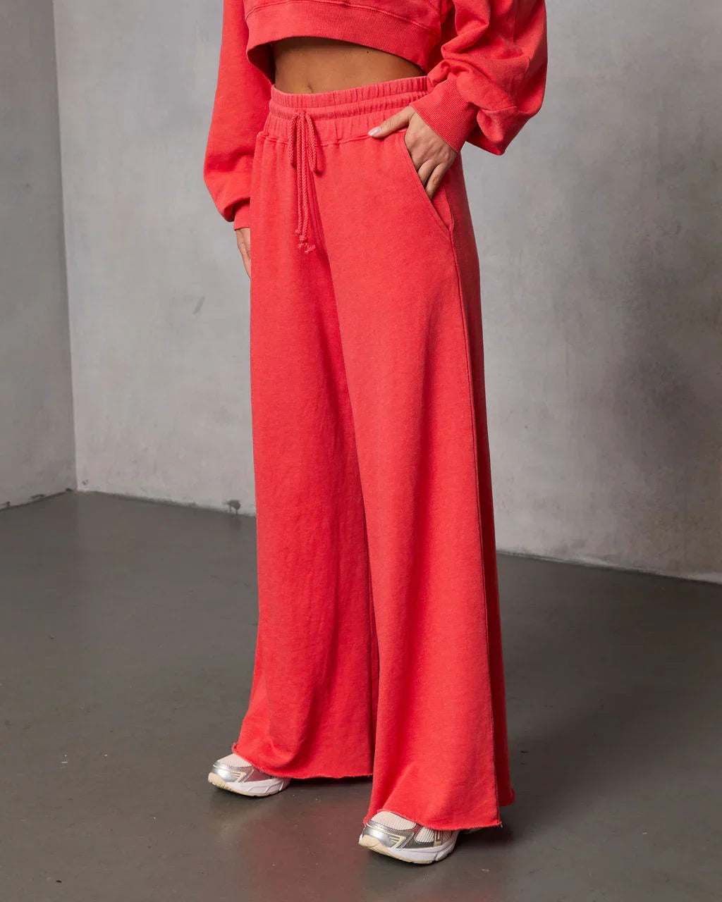 Off Hours Fleece Wide Leg Sweatpants