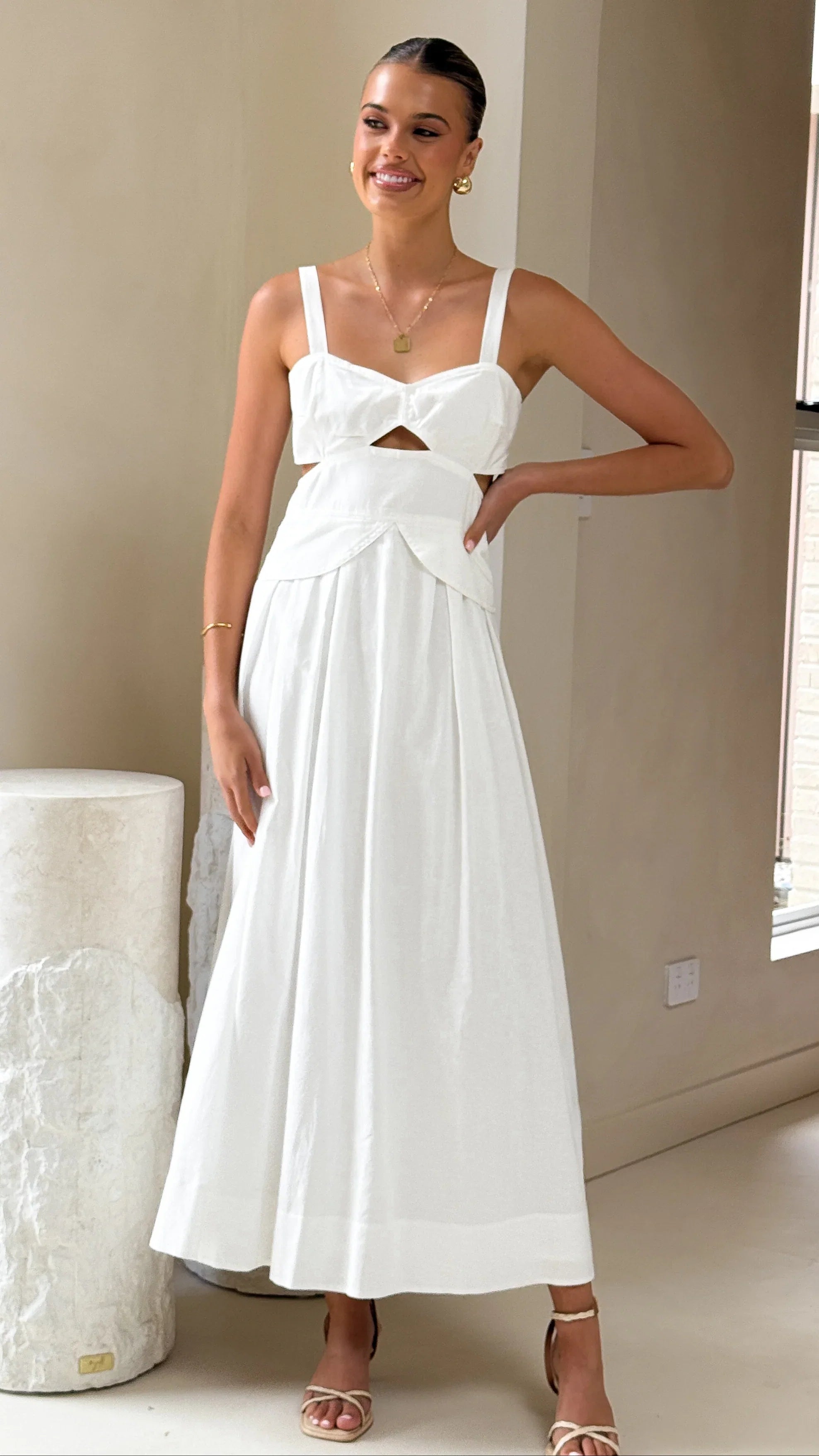 Harleigh Maxi Dress White