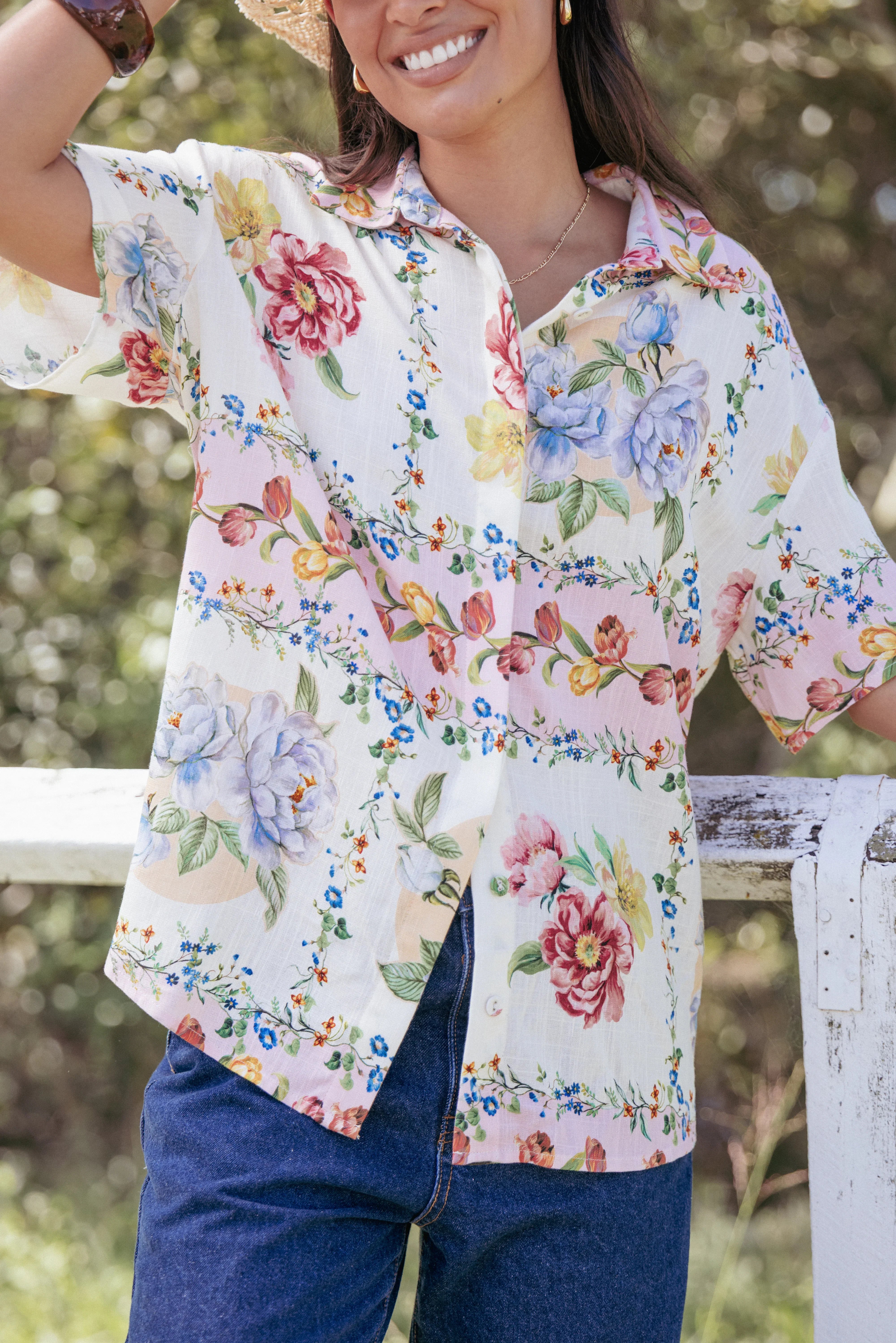 Cascais Shirt Rose Tile