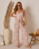 Brighton Beach Sleeveless Printed Jumpsuit