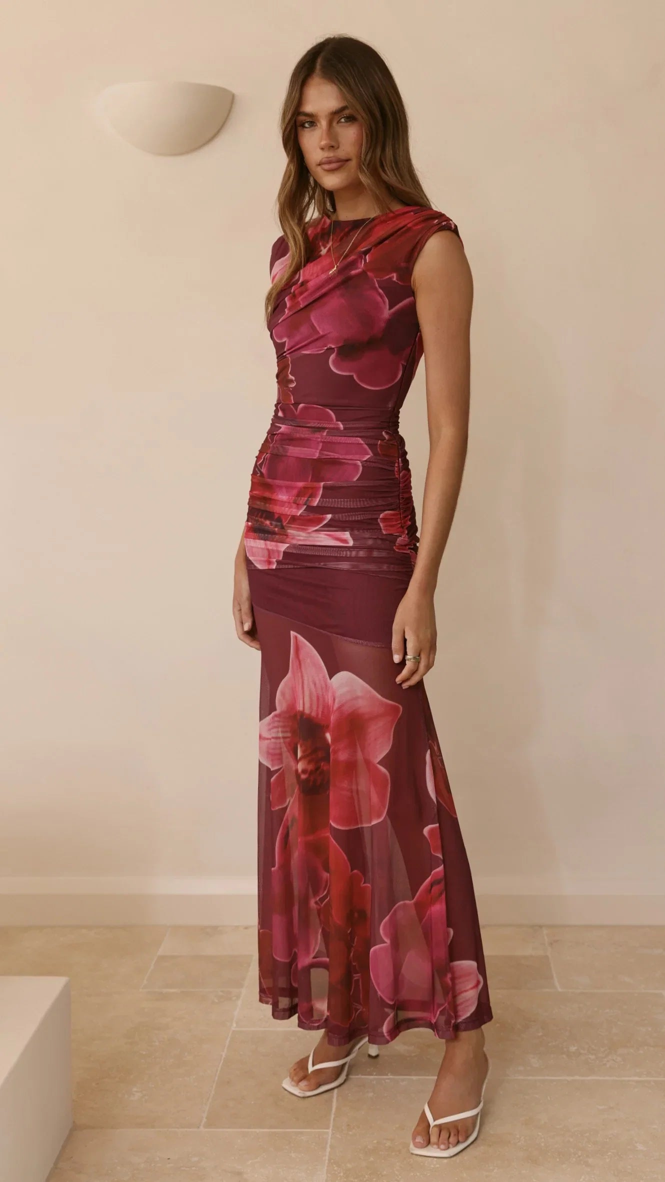 Delara Maxi Dress Fuchsia