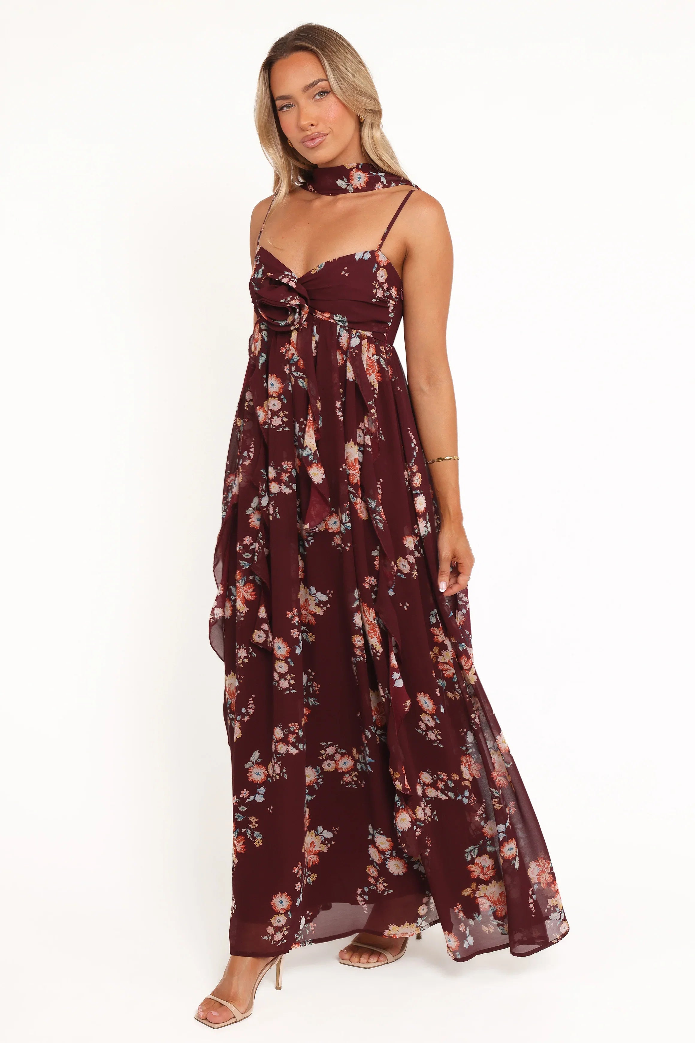 Tully Maxi Dress Berry Floral