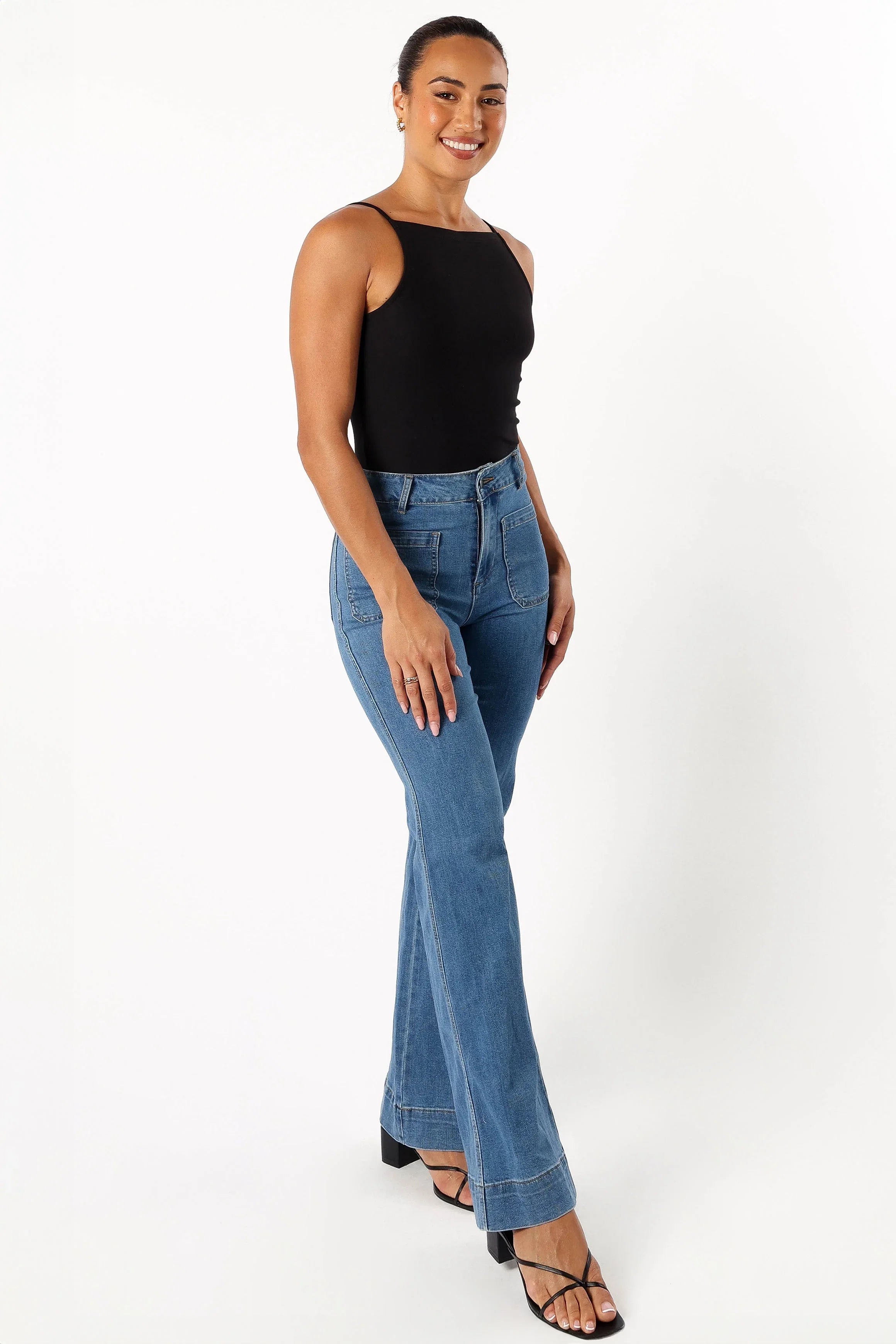 Nico Wide Leg Jean Dark Blue