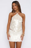 Forgiven Aura Shell Mini Skirt White