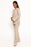 Silvie Long Sleeve Knitted Set Oatmeal