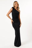 Avila One Shoulder Maxi Dress Black