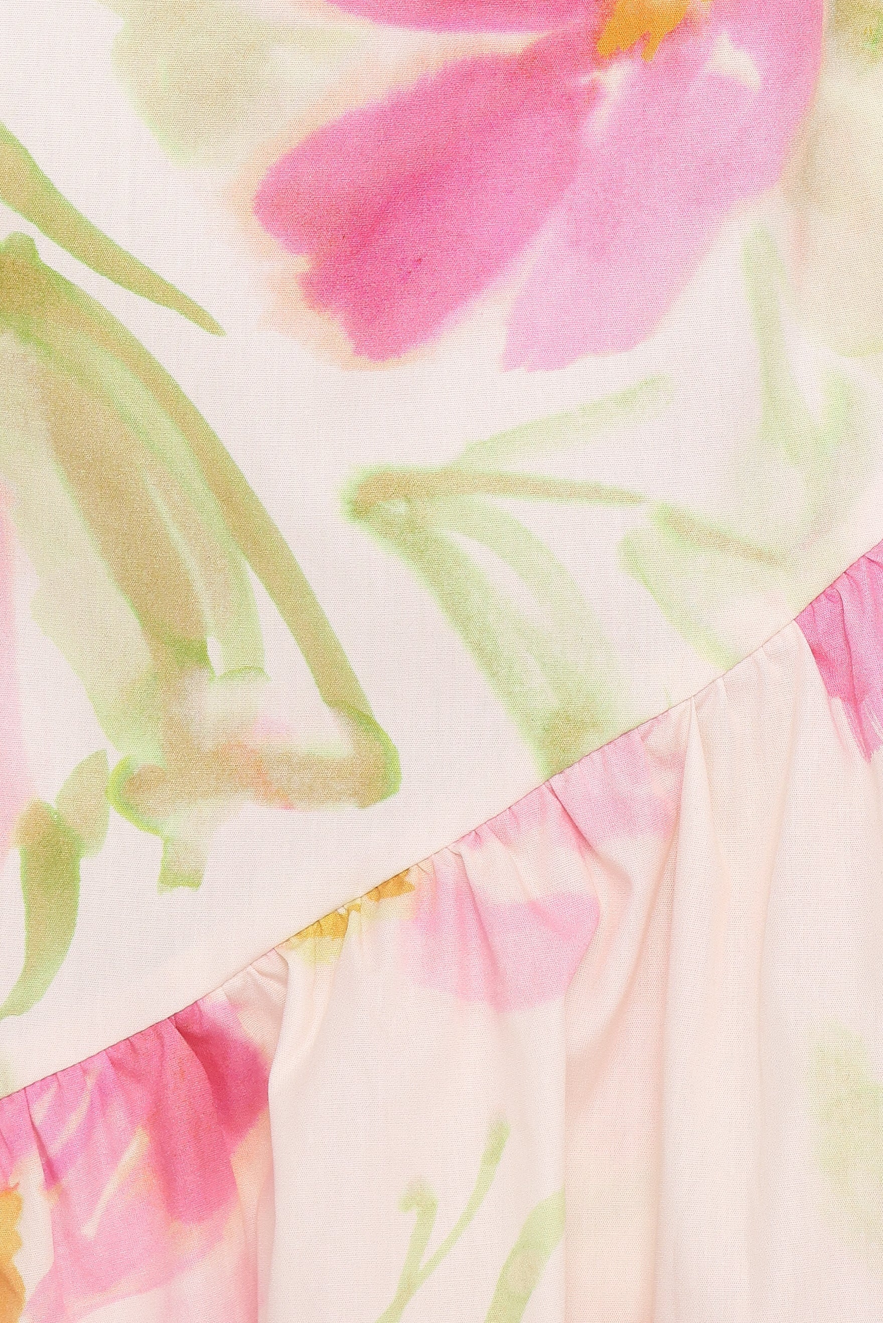 Zula Maxi Dress Pink Garden Floral