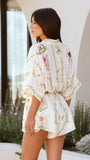 Carmen Playsuit Flower Print