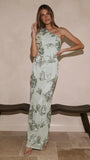 Darlee Maxi Dress Sage Floral
