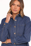 Anicia Denim Shirt Dark