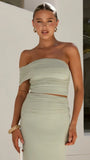 Coda Off Shoulder Top Sage