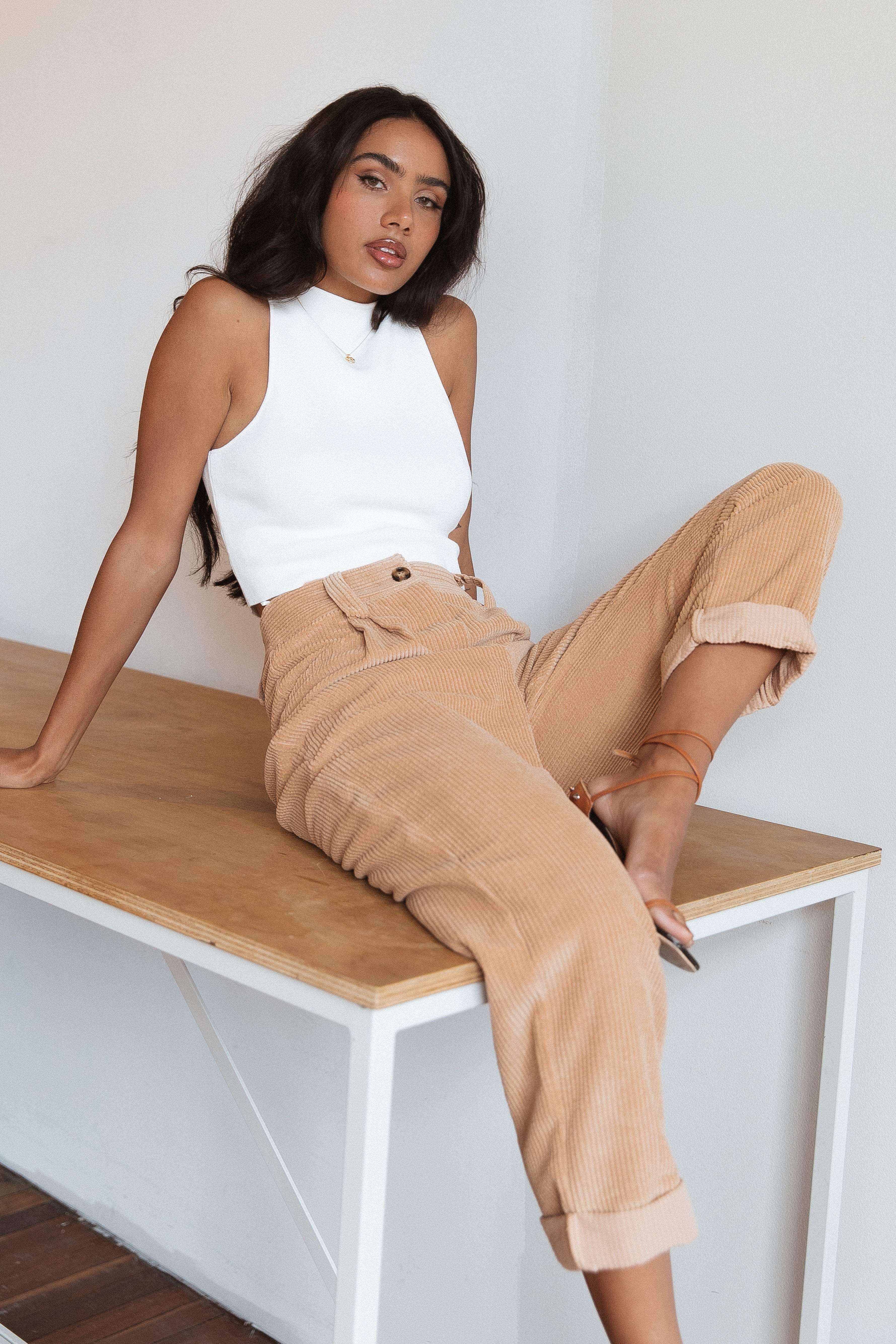 Talaren Cord Pant Beige
