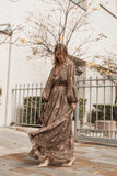 Anisa Maxi Dress Olive Floral