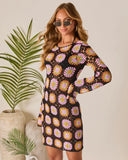 Talvi Crochet Cover Up Mini Dress