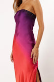 Mallory Strapless Maxi Dress Sunset Cosmo