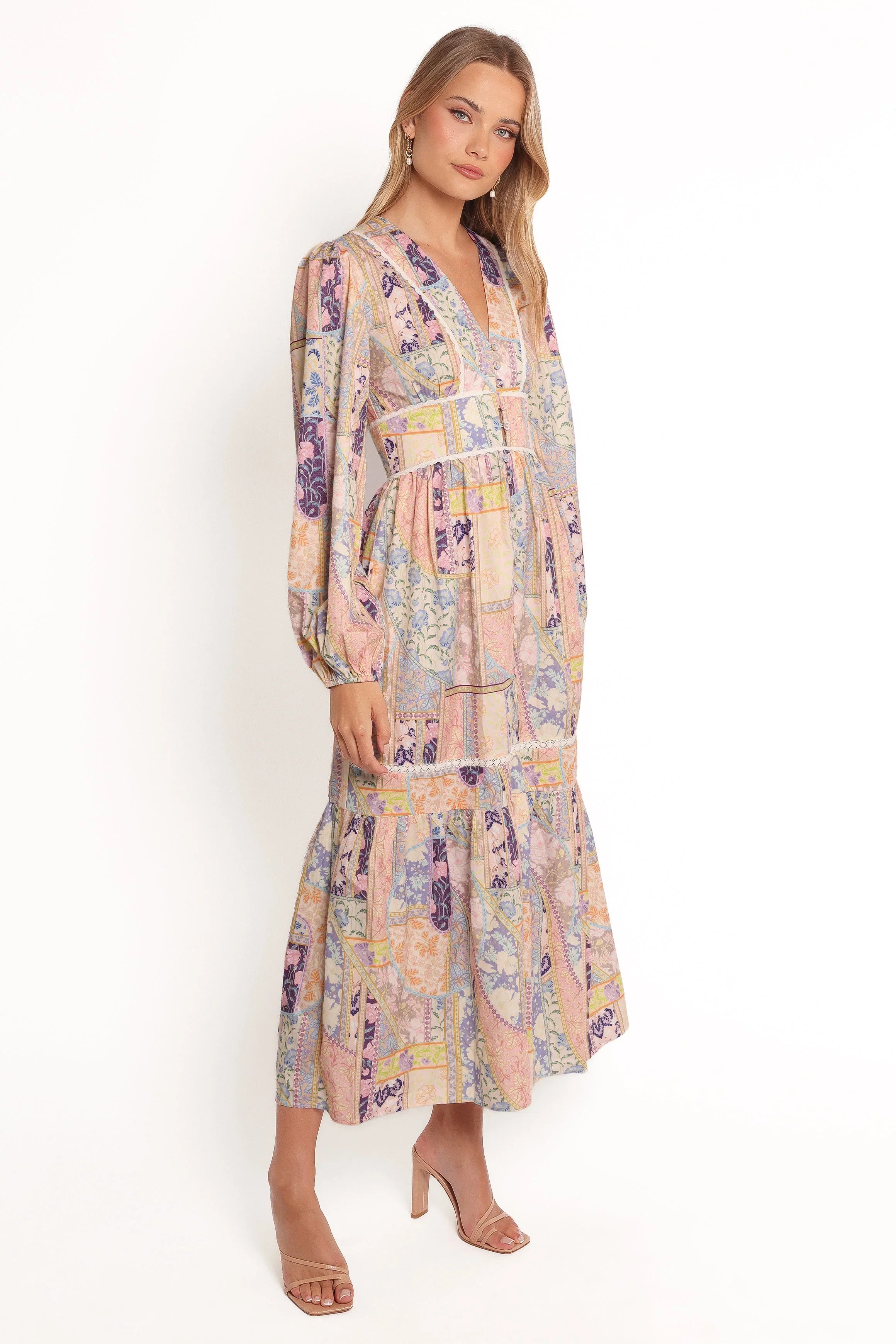 Ariella Maxi Dress Patchwork