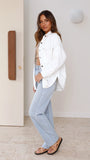Ensley Denim Jacket White