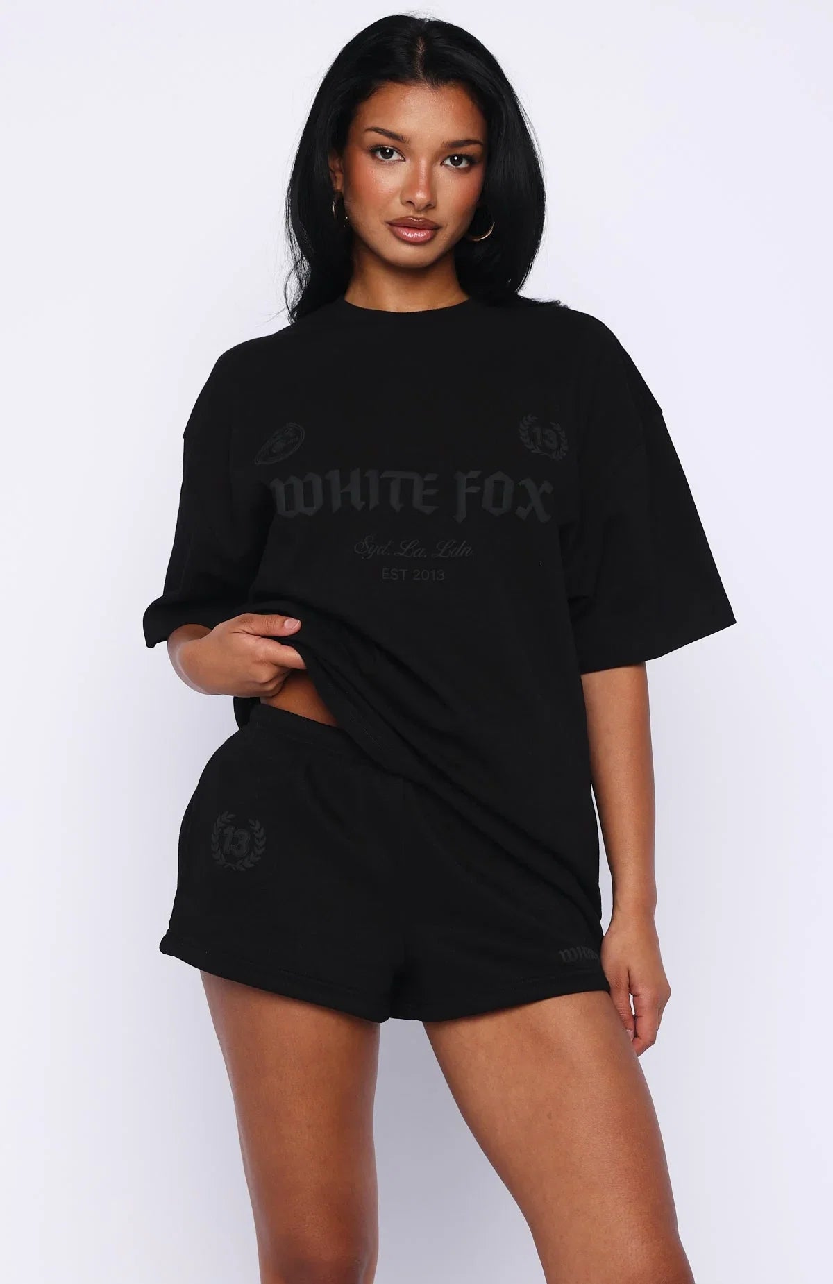Vibe Too High Oversized Tee Black