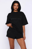 Vibe Too High Oversized Tee Black